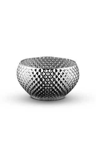 Gold & Silver Round Stud Set with Gold Engine Turn Design